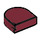 LEGO Dark Red Tile 1 x 1 Half Oval (24246 / 35399)