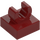 LEGO Dark Red Tile 1 x 1 with Clip (Raised &quot;C&quot;) (15712 / 44842)