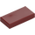 LEGO Dark Red Tile 1 x 2 with Groove (3069 / 30070)