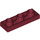 LEGO Dark Red Tile 1 x 3 Inverted with Hole (35459)