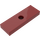 LEGO Dark Red Tile 1 x 3 Inverted with Hole (35459)