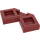 LEGO Dunkelrot Fliese 2 x 2 Ecke mit Cutouts (27263)
