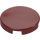 LEGO Dark Red Tile 2 x 2 Round with Bottom Stud Holder (14769)