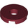 LEGO Dark Red Tile 2 x 2 Round with Hole in Center (15535)