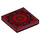 LEGO Dark Red Tile 2 x 2 with Dark Red Circles with Groove (3068 / 35000)