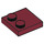 LEGO Rouge foncé Tuile 2 x 2 avec Goujons sur Bord (33909)