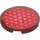 LEGO Rosso scuro Piastrella 3 x 3 Rotondo con Rosso Hexagons (67095 / 100384)