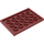 LEGO Dark Red Tile 4 x 6 with Studs on 3 Edges (6180)