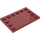 LEGO Rouge foncé Tuile 4 x 6 avec Goujons sur 3 Edges (6180)
