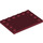 LEGO Dark Red Tile 4 x 6 with Studs on 3 Edges (6180)