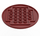 LEGO Dark Red Tile 8 x 8 Round with 2 x 2 Center Studs (6177)