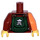 LEGO Dark Red Torso Ninjago Parachute (973)