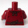 LEGO Dark Red Torso Ninjago with Gold Dragon Head Emblem (973)