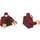 LEGO Donkerrood Torso Ornate Robe met Lang Scarves, Gold, Reddish Brown en Dark Brown Details Patroon (973 / 76382)