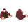 LEGO Dark Red Torso Ornate Robe with Long Scarves, Gold, Reddish Brown and Dark Brown Details Pattern (973 / 76382)