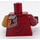 LEGO Dark Red Torso with Shoulder Plate and Pearl Gold Left Arm (973)