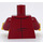 LEGO Rosso scuro Busto con Abito Giacca con Maglietta e Waistcoat (973 / 76382)