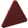 LEGO Dunkelrot Dreieckig Sign mit geteiltem Clip (30259 / 39728)
