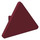 LEGO Dunkelrot Dreieckig Sign mit geteiltem Clip (30259 / 39728)