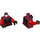 LEGO Dark Red Ultimate General Magmar Minifig Torso (973 / 76382)