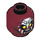 LEGO Dark Red Uruk-Hai Head (Safety Stud) (3626 / 10756)