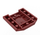 LEGO Donkerrood Wig 4 x 4 Gebogen (45677)