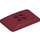 LEGO Dark Red Wedge 4 x 6 Roof Curved (98281)