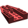 LEGO Rouge foncé Coin 6 x 4 Inversé (4856)