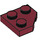 LEGO Donkerrood Wig Plaat 2 x 2 Cut Hoek (26601)