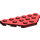 LEGO Dark Red Wedge Plate 3 x 6 with 45º Corners (2419 / 43127)