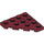 LEGO Donkerrood Wig Plaat 4 x 4 Hoek (30503)
