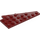 LEGO Mørkerød Kile Plade 4 x 8 Vinge Venstre med underside Knops Notch (3933 / 45174)