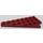 LEGO Dark Red Wedge Plate 4 x 8 Wing Left with Underside Stud Notch (3933 / 45174)