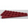 LEGO Donkerrood Wig Plaat 4 x 8 Vleugel Rechtsaf met onderkant Stud Notch (3934 / 45175)