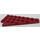 LEGO Dark Red Wedge Plate 4 x 8 Wing Right with Underside Stud Notch (3934 / 45175)