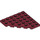 LEGO Dark Red Wedge Plate 6 x 6 Corner (6106)