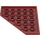 레고 진한 빨간색 쐐기 그릇 6 x 6 모서리 (6106)