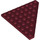 LEGO Dark Red Wedge Plate 8 x 8 Corner (30504)