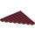 LEGO Donkerrood Wig Plaat 8 x 8 Hoek (30504)