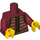 LEGO Dark Red William Shakespeare Minifig Torso (973 / 88585)