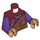LEGO Dunkelrot Wong Minifig Torso (973 / 76382)