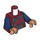 LEGO Donkerrood Wong met Donkerrood Robe en Dark Blauw Poten Minifiguur Torso (973 / 76382)