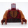 LEGO Dark Red Yeoman Zombie Torso (76382 / 88585)