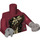 LEGO Dark Red Zombie Pirate Minifig Torso with Dark Red Arms (973 / 10895)