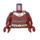 LEGO Rojo oscuro Zorii Bliss Minifigura Torso (973 / 76382)