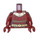 LEGO Dark Red Zorii Bliss Minifig Torso (973 / 76382)