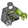 LEGO Dark Stone Gray Adam Acid Minifig Torso (973 / 76382)
