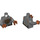 LEGO Dark Stone Gray Ahsoka Tano Minifig Torso (973 / 76382)