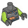 LEGO Dark Stone Gray Alien Avenger Torso (973 / 88585)
