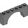 LEGO Dark Stone Gray Arch 1 x 6 x 2 Medium Thickness Top (15254)